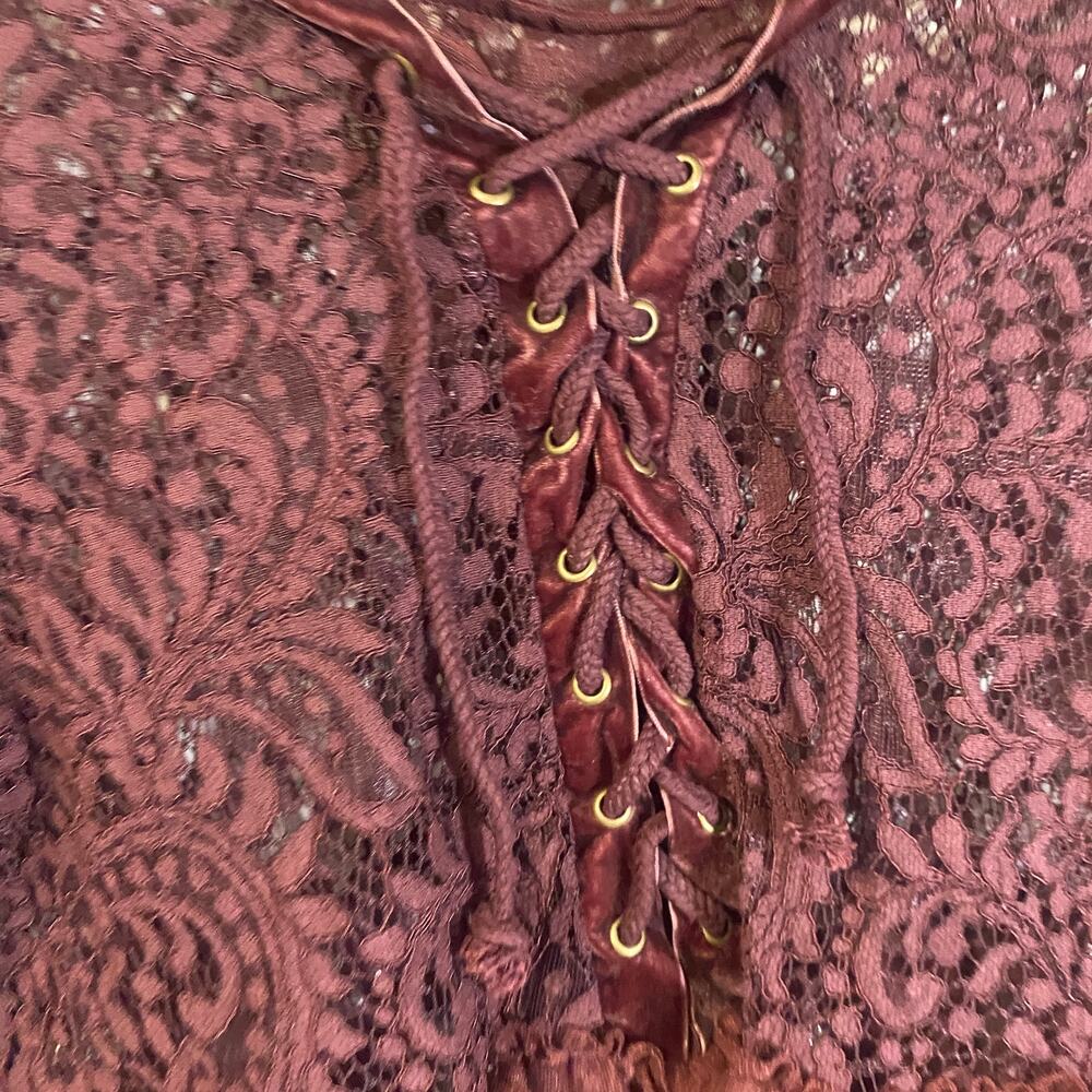 Coco + Jaimeson C+J Collection Boho Brown Lace Up… - image 7